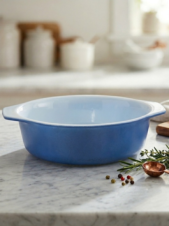 Pyrex Other - Vintage Pyrex Blue 2.5 Qt Oval Casserole Dish | Mid Century Modern